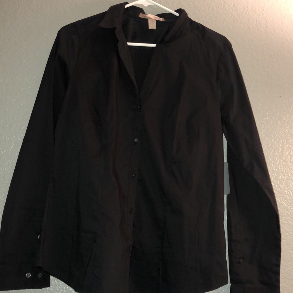 Black button up